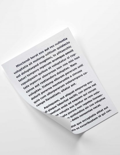 Folheto A4 2 páginas em braille e em letra ampliada